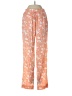 DKNY 100% Polyester Floral Orange Casual Pants Size XS - photo 1