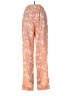 DKNY 100% Polyester Floral Orange Casual Pants Size XS - photo 2