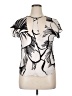 Unbranded Graphic Ivory Short Sleeve Blouse Size XL (estimated) - photo 1