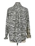 H&M 100% Polyester Animal Print Silver Long Sleeve Blouse Size 12 - photo 2