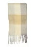 Ann Taylor 100% Polyester Checkered-gingham Plaid Multi Color Ivory Scarf One size - photo 2