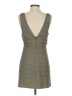 Everly 100% Rayon Plaid Gray Casual Dress Size S - photo 2