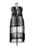 Tua 100% Polyester Graphic Black Cocktail Dress Size 2X - photo 1
