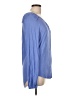 Elle 100% Rayon Blue Long Sleeve Blouse Size L - photo 4