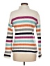 St. John's Bay Stripes White Turtleneck Sweater Size M (petite) - photo 2