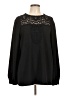 Halogen Black Long Sleeve Blouse Size XL - photo 1