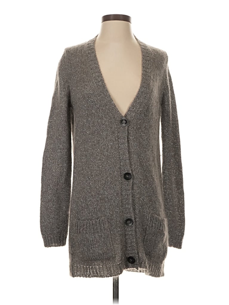 Pre-owned Roberto Collina Cardigan Sweater In Gray