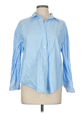 Zara Long Sleeve Button-Down Shirt (view 1)