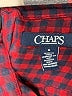 Chaps 100% Cotton Plaid Burgundy Red Long Sleeve Button-Down Shirt Size M - photo 7
