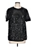 Shein Black Short Sleeve Top Size L - photo 1