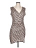 Unbranded Print Tan Cocktail Dress Size L - photo 1