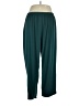 Soft Focus Solid Teal Casual Pants Size 1X - photo 1