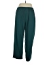 Soft Focus Solid Teal Casual Pants Size 1X - photo 2