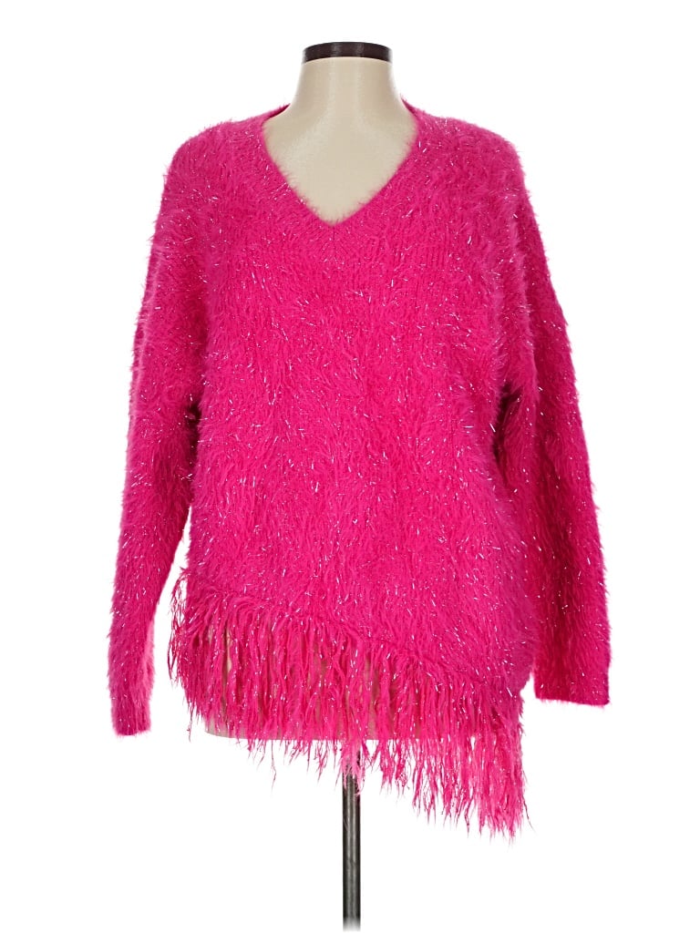 Pre-owned Chicme Pullover Sweater In Pink