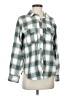 Blu Pepper Plaid Teal Long Sleeve Blouse Size S - photo 1