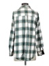 Blu Pepper Plaid Teal Long Sleeve Blouse Size S - photo 2