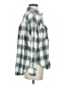 Blu Pepper Plaid Teal Long Sleeve Blouse Size S - photo 4