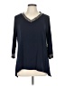 Croft & Barrow Blue 3/4 Sleeve Top Size L - photo 1