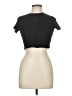 Shein Black Short Sleeve Turtleneck Size M - photo 1