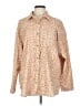 Daytrip Animal Print Orange Long Sleeve Blouse Size L - photo 1