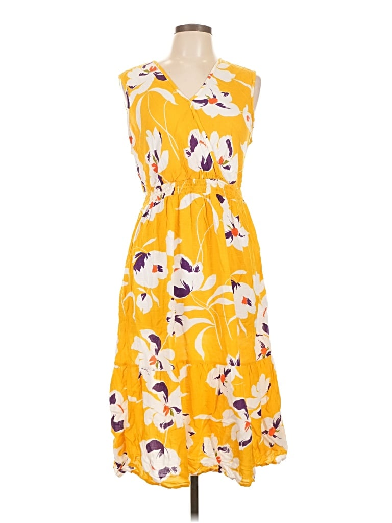 Pre-owned Mlle Gabrielle Casual Dress In Yellow