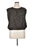 Ann Taylor LOFT 100% Polyester Black Sleeveless Blouse Size XL - photo 1