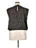 Ann Taylor LOFT 100% Polyester Black Sleeveless Blouse Size XL - photo 2