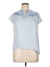 Aqua 100% Polyester Blue Sleeveless Blouse Size XL - photo 1