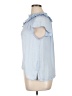Aqua 100% Polyester Blue Sleeveless Blouse Size XL - photo 5