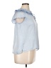 Aqua 100% Polyester Blue Sleeveless Blouse Size XL - photo 4