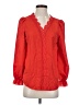 Shein 100% Polyester Red Long Sleeve Blouse Size 2 - photo 1