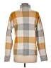 Tahari Checkered-gingham Yellow Turtleneck Sweater Size M - photo 2