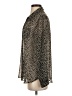Next 100% Polyester Animal Print Silver Long Sleeve Blouse Size S - photo 5