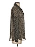 Next 100% Polyester Animal Print Silver Long Sleeve Blouse Size S - photo 4