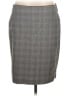 Elle Plaid Gray Formal Skirt Size L - photo 1
