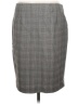 Elle Plaid Gray Formal Skirt Size L - photo 2