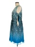 Ann Taylor 100% Polyester Tie-dye Blue Casual Dress Size 8 - photo 5