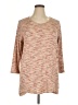 Assorted Brands Tan 3/4 Sleeve Top Size 1X - photo 1