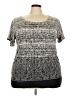 Zoe D. Gray Short Sleeve Top Size 3X - photo 1