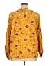 Gap 100% Rayon Yellow Long Sleeve Blouse Size XL - photo 2