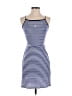 Glamorous Stripes Blue Casual Dress Size 2 - photo 1