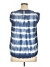 True Craft 100% Rayon Blue Sleeveless Blouse Size XL - photo 2