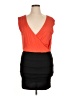 Geri C. Color Block Orange Cocktail Dress Size XL - photo 1