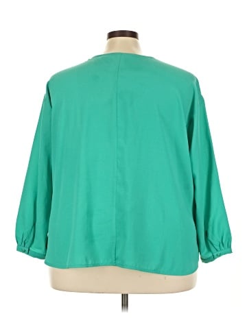 Lands' End 3/4 Sleeve Blouse (view 2)