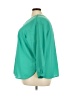 Lands' End 100% Polyester Teal 3/4 Sleeve Blouse Size 24 - photo 5