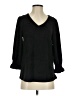 Rip Curl 100% Viscose Black Orange 3/4 Sleeve Blouse Size S - photo 1
