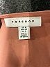 Topshop 100% Polyester Solid Pink Orange Long Sleeve Top Size 2 - photo 7