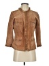 Chico's 100% Leather Brown Tan Leather Jacket Size Sm (0) - photo 1