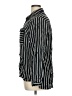 Paper Tee 100% Viscose Stripes Black Long Sleeve Blouse Size XL - photo 5