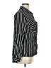 Paper Tee 100% Viscose Stripes Black Long Sleeve Blouse Size XL - photo 4